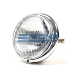 Bates Style 5.75 Chrome Side Mount Headlight Assembly Blue Indicator. Fixed Price $64.30.