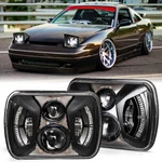 Pair 5X7 7X6 Inch Led Headlights Headlamps Hi/low Beam With Drl For 240SX 200SX. Fixed Price $51.01.