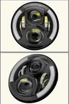 Dot Approved Pair Of 7" Inch Round Led Headlights For Jeep Wrangler Jk Lj Tj Cj. Fixed Price $86.28.