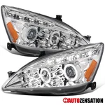 Fit 2003-2007 Honda Accord Led Halo Projector Headlights Lamps Left+right 03-07. Fixed Price $146.99.