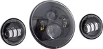 Letric Lighting Co. 7IN. Led Headlight With Passing Lamps For Indian - Black. Fixed Price $146.34.
