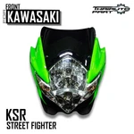 Headlight Lamp Motorcycle Bike Fairing Green For Kawasaki Ksr Streetfighter. Fixed Price $115.21.