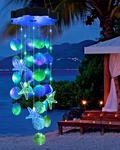 Solar Wind Chimes For Outside, Shells Light Gifts Mom Grandma Women Wife Gir. Fixed Price $29.39.
