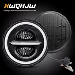 Xwqhjw 2X 7" Inch Round Led Headlights Halo Drl For Jeep Wrangler Jk Lj Tj Cj. Fixed Price $139.99.