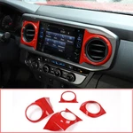 Abs Red Car Dashboard Air Condition Outlet Ring Cover For Toyot-a Tacoma 2016-22. Fixed Price $23.99.