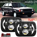 Pair 7X6" Led Headlights High/low Halo Drl Chrome Fit Volkswagen Fox 1987-1991. Fixed Price $45.94.