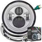Eagle Lights Chrome 7" Halo Led Headlight & For 1990 - 2013 Harley Touring. Fixed Price $219.99.