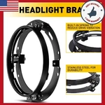 7" Round Black Led Headlight Mounting Bracket Ring Fit Jeep Jk Wrangler Usa. Fixed Price $24.74.