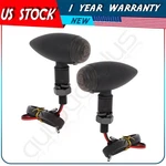 2X Motorcycle Turn Signal Lights Mini Bullet Blinker Amber Indicator Black. Fixed Price $10.99.