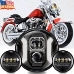 Dot 7"INCH HEADLIGHT+4.5" Fog Kit Combo For Harley Motorcycle Davidso. Fixed Price $80.93.
