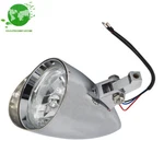 12V Chrome Visor Motorcycle Headlight Lamp For Bobber Chopper Dyna. Fixed Price $44.54.