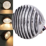 4.5" Retro Motorcycle Finned Grill Headlight Headlamp For Harley Chopper Bobber. Fixed Price $29.95.