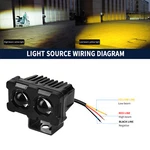 Electric Led Worklight Motorcycle Spotlight Front Waterproof Headlight 30W 45W U. Fixed Price $29.78.