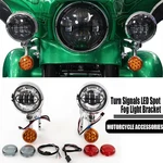 Fog Passing Light Turn Brackets Fit For 1994-2023 Harley Touring Road Glide. Fixed Price $142.95.