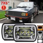 Pair 7X6" Led Headlights High/low Beam Drl Dot New For Volkswagen Fox 1987-1991. Fixed Price $24.09.