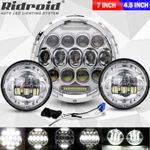 7" Led Headlight & 4.5" Passing Lights For Harley-davidson Dyna Switchback Fld. Fixed Price $61.99.