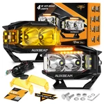 Auxbeam 4" Side Shooter Led Work Light Spot Pods Fog Lamp Amber Drl For Harley. Fixed Price $119.99.