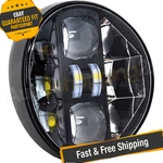 Letric Lighting Llc-sbh Softail Breakout Black Led Headlight. Fixed Price $238.61.