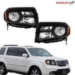 Left+right Halogen For Honda Pilot 2012-2015 Headlights Assembly Black Housing. Fixed Price $90.70.