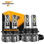 Auxbeam Led Headlight High Low Bulbs 9005 9006 Combo 6000K Clear White. Fixed Price $45.99.