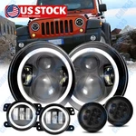 Dot 105W 7" Led Round Headlight Fog Turn Signal For Jeep Wrangler 07-17 Jk. Fixed Price $79.98.