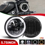 5.75" 5-3/4 Motorcycle Projector Led Headlight Halo Ring Angle Eyes Hi/low. Fixed Price $36.97.