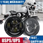 4.65" Led Dual Headlights Drl Hi/lo Beam Lamp For Harley Dyna Fat Bob Fxdf 08-17. Fixed Price $89.90.