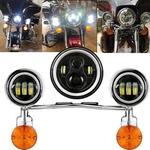 7" Led Headlight With 4.5" Passing Lights For Harley Electra Glide Ultra Classic. Fixed Price $195.99.