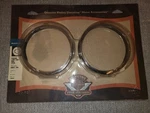 New Harley Davidson Original Passing Trim Light Chrome Rings Nos 69622-99A. Fixed Price $29.95.