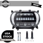 Advanblack "attack" Led Headlight For 2015UP Harley Road Glide Fltrx. Fixed Price $579.00.
