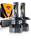 Auxbeam H4 9003 Canbus Led Headlight Bulbs Hi/lo 6500K 110W Fit For Harley. Fixed Price $59.89.
