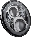Custom Dynamics 7" Headlamp With Mounting Ring Chrome PG-7-13-C. Fixed Price $296.75.