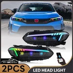 Rgb Led Headlights For 11TH Gen Honda Civic 2022-2025 Demon Eyes Animation Lh+rh. Fixed Price $664.00.