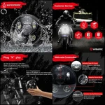 Wisamic 5-3/4 5.75 Inch Led Headlight Compatible With Harley Davidson Dyna .... Fixed Price $49.92.
