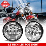 2PC Dot Chrome 4.5'' Led Fog Lights For Harley Road King Efi Flhri Flhr/i Flhrxs. Fixed Price $35.98.