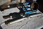 1970 Honda CL70 Scrambler Front End Fork Cover Headlight Bucket Candy Blue. Fixed Price $450.00.