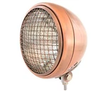 7" Bottom Mount H4 Halogen Motorcycle Headlight W/ Grill - Bronze Clear. Fixed Price $79.95.