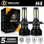 Ridroid H4 HB2 9003 2400W 360000LM 4-SIDES Led Headlight Kit Hi/lo Bulb 6000K. Fixed Price $17.99.