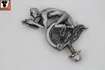 Devil And Wheel Fender Ornament Knuckle Pan Shovel Sportster Chopper TC-88. Fixed Price $32.64.