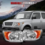 For 2003-2008 Honda Element Headlights Assembly Left+right Pair Chrome Housing. Fixed Price $97.03.