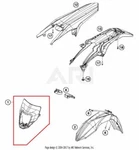 New Oem Husqvarna Front Headlight Lamp Housing Cover White 2016. Fixed Price $49.95.
