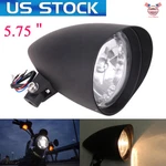 Matte 5.75" Bullet Headlight For Harley Sportster Xl Dyna Chopper Bobber. Fixed Price $59.95.