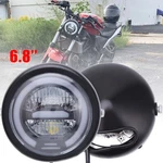 6.8'' Round Motorcycle Led Headlight Hi-lo Beam Drl For Honda CB250 CB400 Custom. Fixed Price $41.53.