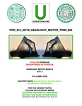Fits/for Porsche Headlight Bezel Kit Part# 91475019510. 91475019610. Fixed Price $75.00.