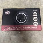 Saddle Tramp BC-702B Led Round Headlight Black Front Face With Halo New. Fixed Price $129.00.
