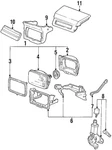 Genuine Honda Sealed Beam Mount Ring 33153-SB0-671. Fixed Price $5.33.