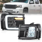 Vland Full Led Headlights For 2007-2013 Gmc Sierra 1500 2500HD 3500HD W/ Dynamic. Fixed Price $383.32.
