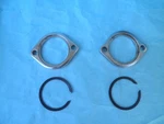1983-25 Harley Oem Touring Softail Dyna Chrome Exhaust Flange & Retaining *. Fixed Price $11.99.