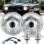 Pair H4 Led For Chevy Chevelle 1971 1972 1973 7INCH Headlights Hi/lo Beam A+. Fixed Price $44.45.