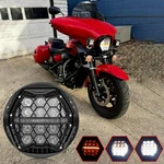 5.75 Inch For Harley Dyna Super Glide Fxd Led Headlight Emc High-low + Amber Drl. Fixed Price $93.99.